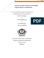 A Study On Mechanical Behaviour of Hair Fiber Reinforced Epoxy Composites