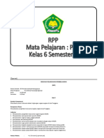 RPP Pendidikan Kewarganegaraan Kelas 6 Semester 2 Mim Karanganyar 2013 2014