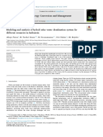 Modeling and Analysis of Hybrid Solar Water Desalination System For Different Scenarios in Indonesia