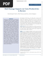 Crop Science - 2019 - Battaglia - Hail Damage Impacts On Corn Productivity A Review