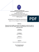 República Dominicana Universidad Autónoma de Santo Domingo: Titulo