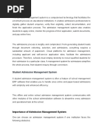 Importance of Admission Management System