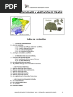 Hidrografía Y Vegetación de España: TEMA 3.