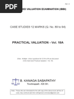 Practical Valuation - Vol. 18A: CASE STUDIES 12 MARKS (Q. No. 89 To 94)