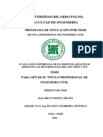 Universidad Ricardo Palma Facultad de Ingeniería: Programa de Titulación Por Tesis