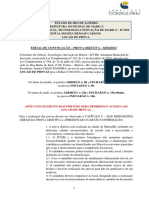 Após O Fechamento Dos Portões Será Proibido O Acesso Aos Locais de Provas