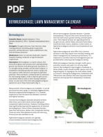 Bermudagrass Lawn Management Calendar