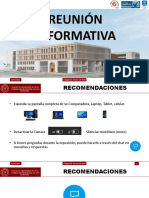 Reunión Informativa: Secretaría