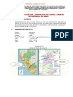 Memoria Descriptiva Liquidacion de Consultoria de Supervision de Obra