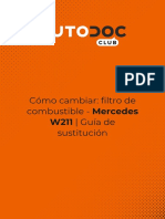 Cómo Cambiar - Filtro de Combustible - Mercedes W211 - Guía de Sustitución