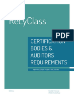 Certification Bodies and Auditors Requirements Version 2.1