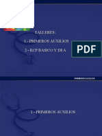 1.-Primeros Auxilios 2. - RCP Basico Y Dea Talleres