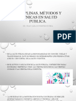 Disciplinas, Métodos y Técnicas en Salud Publica