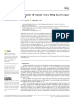 Minerals: Solvent Extraction Studies of Copper From A Heap Leach Liquor Using Mextral 5640H