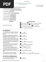 Safety: Ovens Temperature Monitoring (MQTT) Buy Off Check List