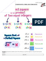 1KRK Chapter 3 Squares and Square Roots 15.3.2021