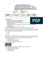 Pra Ujian Sekolah (Us) SD Negeri Pasirgunung Selatan 1 Kecamatan Cimanggis TAHUN PELAJARAN 2021 /2022