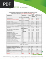 LISTA DE PRECIOS Tienda Colombia 2021