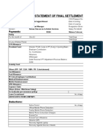 Final Settlement Page