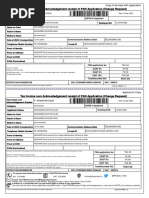 Tax Invoice Cum Acknowledgement Receipt of PAN Application (Change Request)