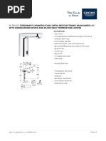 GROHE Specification Sheet 36330001