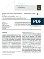 Swaying Public Opinion On Nuclear Energy: A Field Experiment in Hong Kong