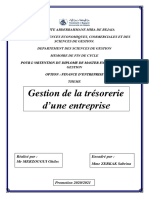 Gestion de La Trésorerie D'une Entreprise