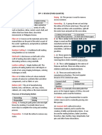 Drying Harvesting: Epp 6 Review (Third Quarter) Part I. Identification