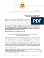 COSTA, Lincoln - ROVAI, Marta. Justificativas para o Auto-Perdão em Tempos de Transição Política