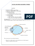 Ch.11. The Human Eye and The Colourful World: The Human Eye: It Is A Natural Optical Instrument Which Is Used To See The