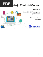 Trabajo Final Del Curso: NAED-319 Selección Del Transporte y Embalaje