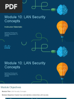 Module 10: LAN Security Concepts: Instructor Materials