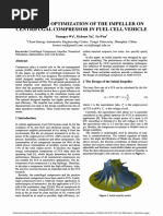 Design and Optimization of The Impeller On Centrifugal Compressor in Fuel Cell Vehicle