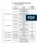 Jadwal Latihan Dasar Kepemimpinan Siswa