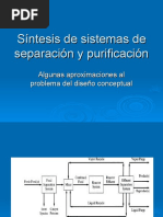 Síntesis de Sistemas de Separación y Purificación