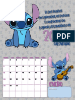 Calendario Stitch 12x18