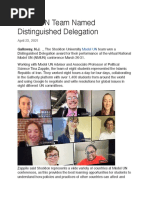 Model Un Distinguished Delegation Article