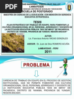 Tesis de Maestría UNPRG - Trabajo en Equipo 2011