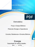 Eletrotécnica Geral 2020-2: Eletrostática