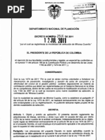 Decreto 2516 2011 - Reglamenta Ley 1474 2011