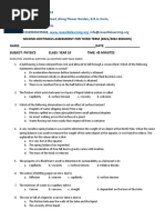 ss1 Physics Second Test