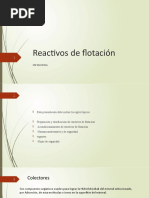 Reactivos de Flotación: Metalurgia