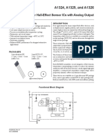 Low-Noise Linear Hall-Effect Sensor Ics With Analog Output: A1324, A1325, and A1326