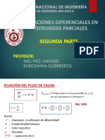 Ecuaciones Diferenciales en Derivadas Parciales: Segunda Parte