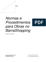 Normas E Procedimentos para Obras No Barrashopping: Revisado em 14.08.2020