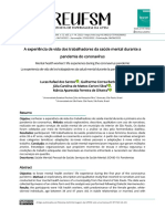 A Experiência de Vida Dos Trabalhadores Da Saúde Mental Durante A Pandemia Do Coronavirus