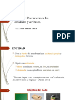 Tema 04: Reconocemos Las Entidades y Atributos.: Taller de Base de Datos