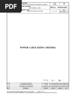 10-EA-E-41021 Power Cable Sizing Criteria