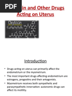 Oxytocin and Other Drugs Acting On Uterus