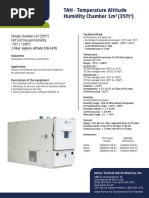 TAH Climatic Altitude Chamber 1m